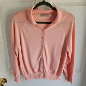 Kate Hill Light Pink Women's Cardigan Feminine Normcore